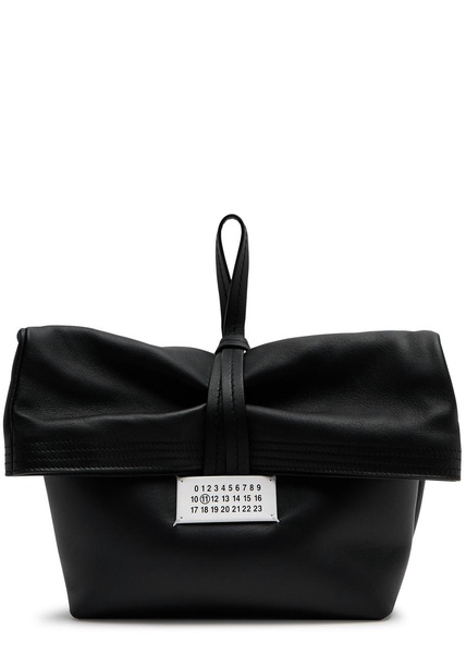Paper leather clutch