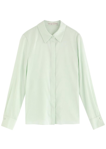 Brady stretch-silk shirt