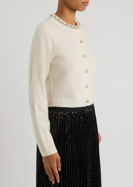 Dollie crystal-embellished cashmere cardigan