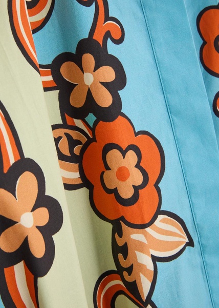 Ondine printed cotton-poplin shirt