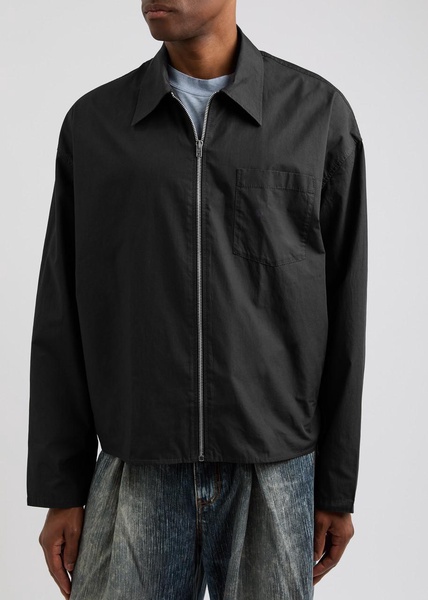 Cotton-poplin overshirt