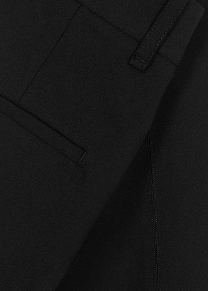 Slim-leg stretch-cotton trousers