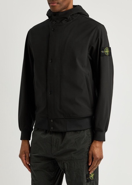 Shell-R hooded shell bomber jacket 