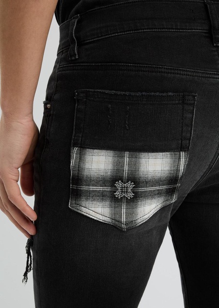 MX1 Quad distressed skinny jeans 