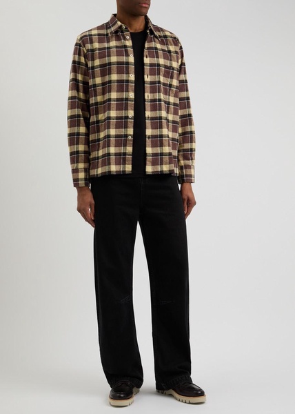 Lazy Day checked brushed-cotton shirt