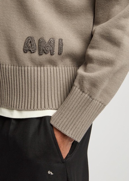 Logo-embroidered cotton-blend cardigan