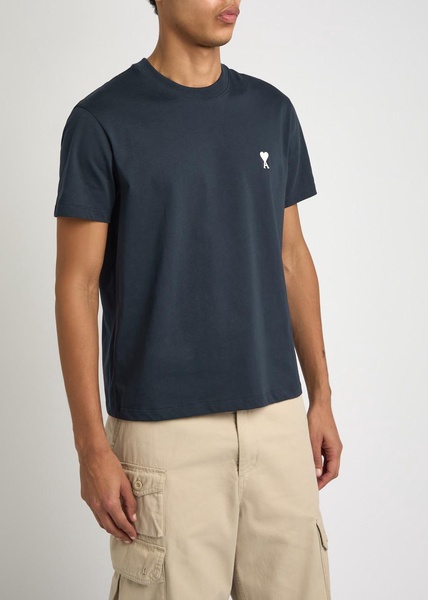 Logo-embroidered cotton T-shirt