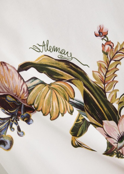 Oleander printed cotton T-shirt