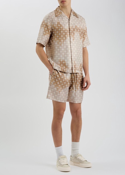 Ma Quad logo-monogrammed silk shirt
