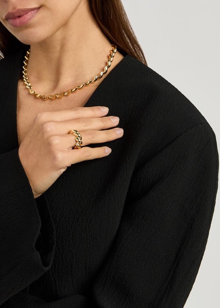 The Christine 18kt gold-plated ring 