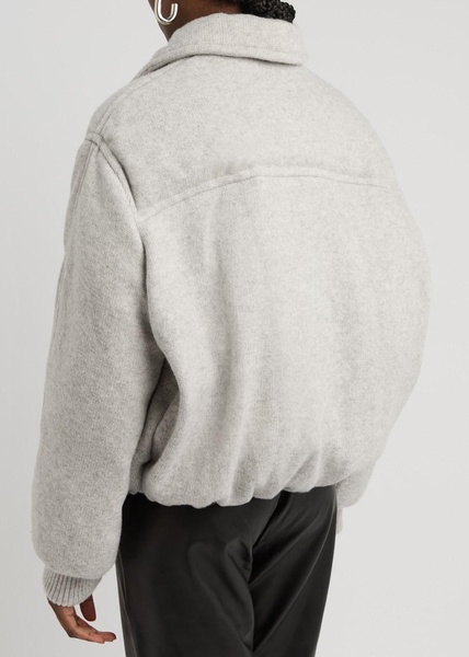 Padded cashmere-blend jacket