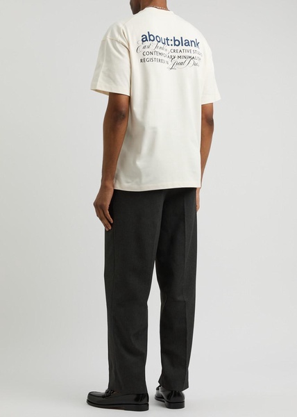 Registered logo-print cotton T-shirt