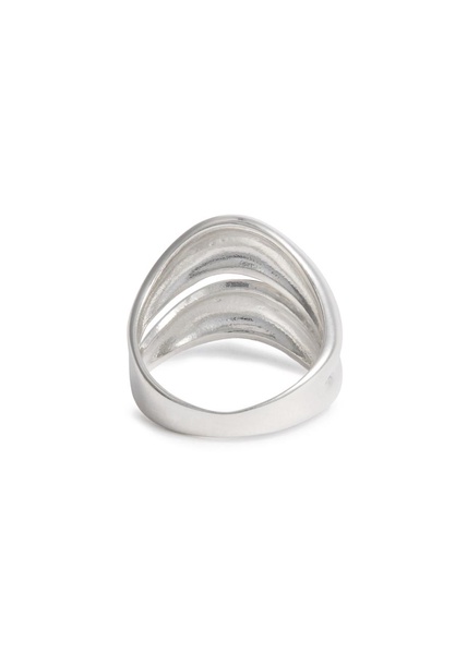 Double Wave sterling silver ring 