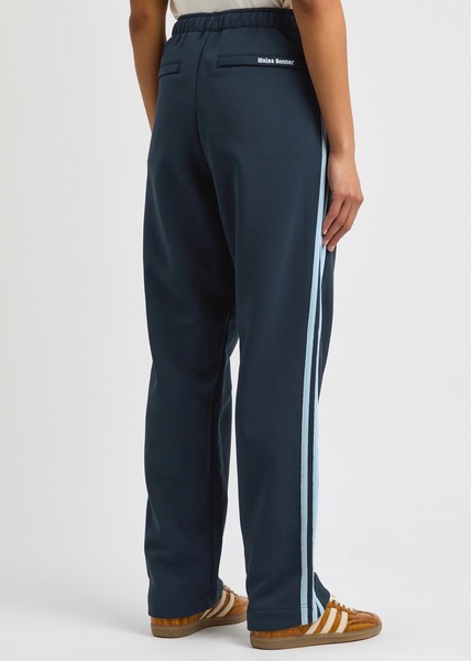 Striped logo jersey track pants