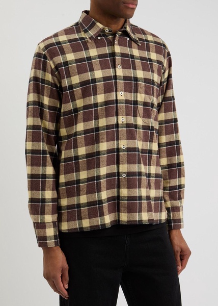 Lazy Day checked brushed-cotton shirt