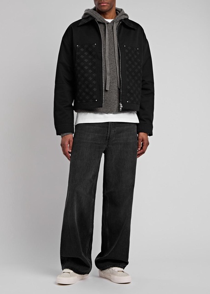 MA Quad logo-jacquard twill jacket