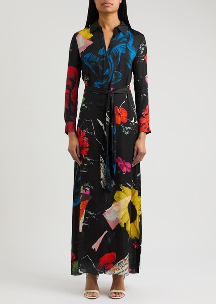 Chassidy printed maxi shirt dress