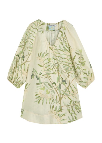 Short Dress Georgette linen mini dress