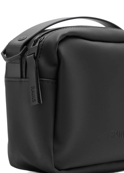 Box rubberised top handle bag