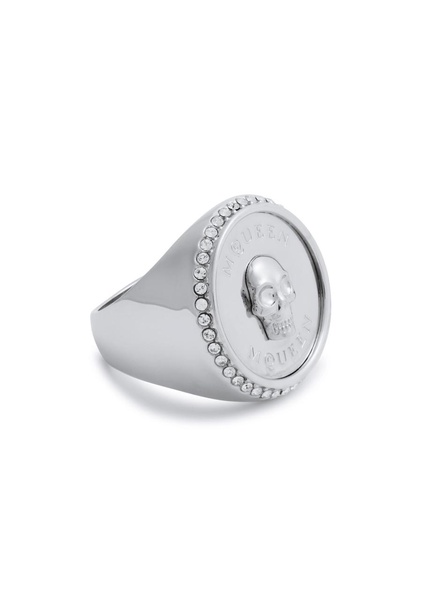 Sovereign Skull crystal-embellished ring