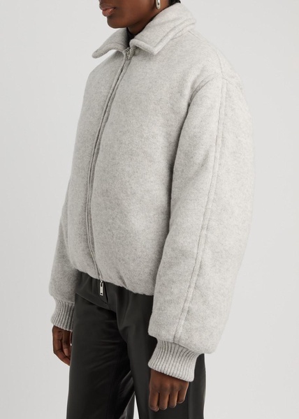 Padded cashmere-blend jacket