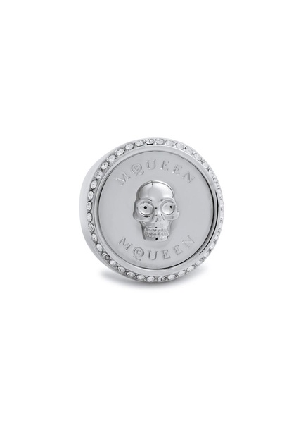Sovereign Skull crystal-embellished ring