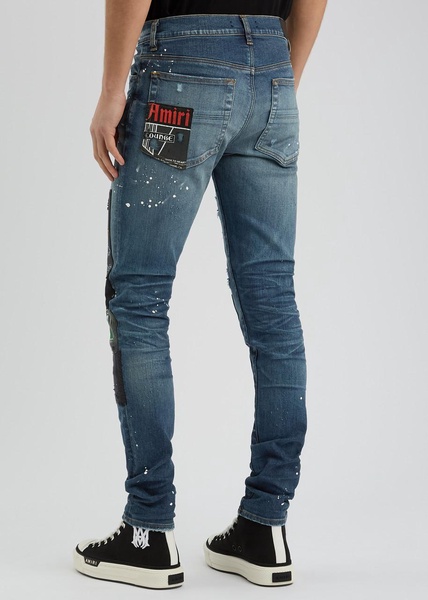 Lounge patch-appliqué skinny jeans 