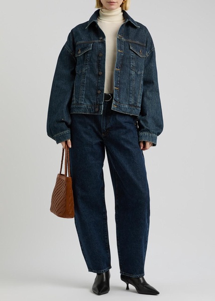 Dalton Balloon panelled denim jacket