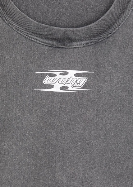 Logo faded cotton T-shirt