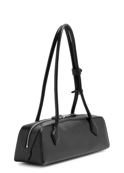 Le Teckel medium grained leather shoulder bag