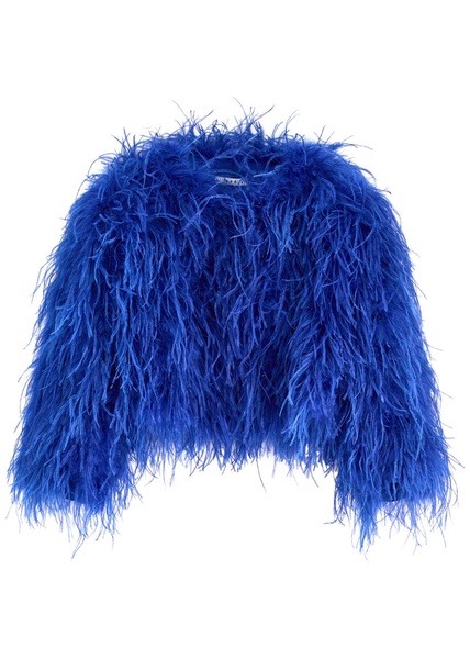 Kidman feather-embellished jacket