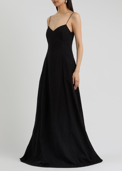 Aria eyelet-embroidered cotton maxi dress 