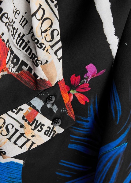 Willa printed silk shirt