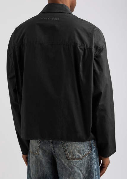 Cotton-poplin overshirt