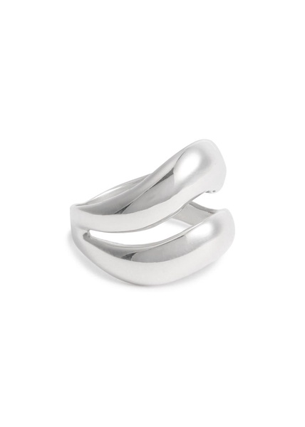 Double Wave sterling silver ring 