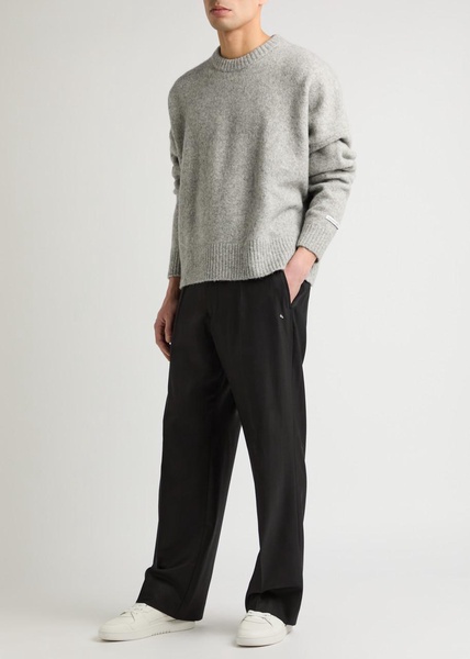 Logo-intarsia wool-blend jumper 