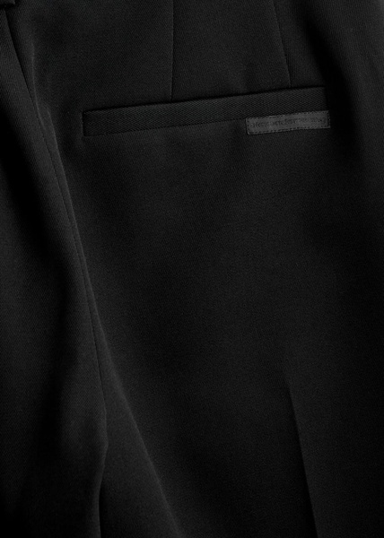Barrel-leg wool trousers 