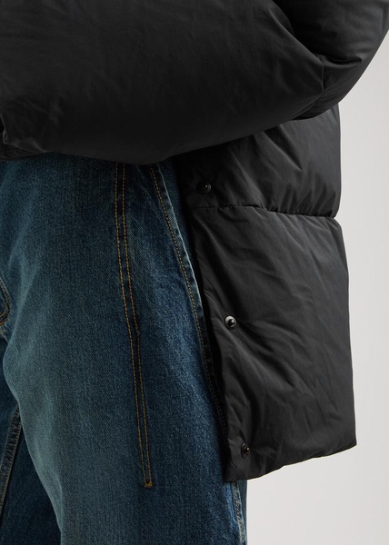 Hooded quilted shell jacket