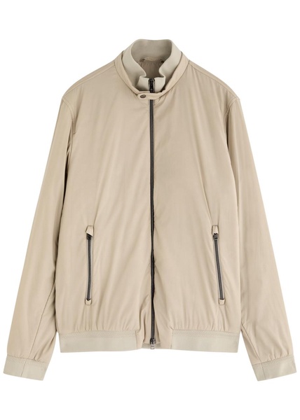 Ecoage padded nylon bomber jacket