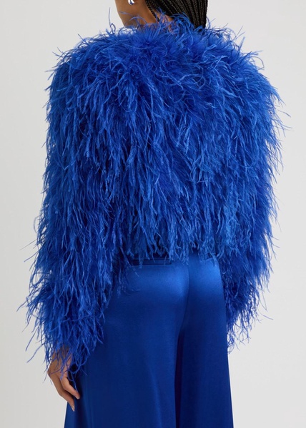 Kidman feather-embellished jacket