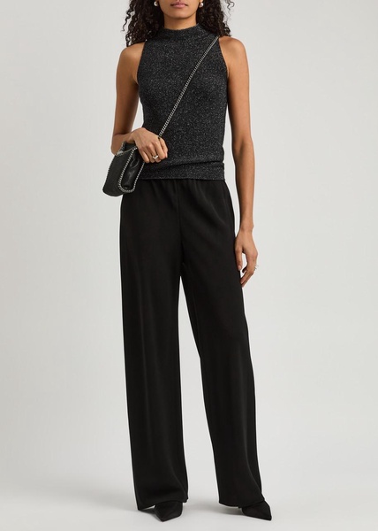 Metallic-knit tank