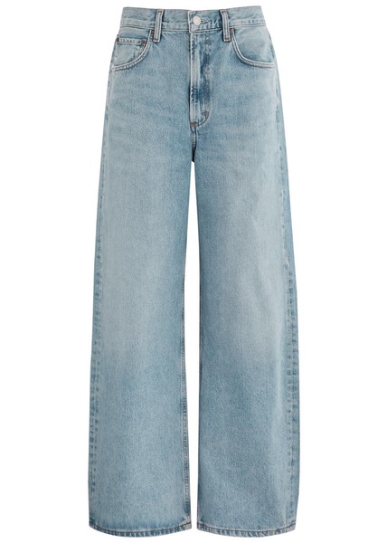 Low Curve barrel-leg jeans