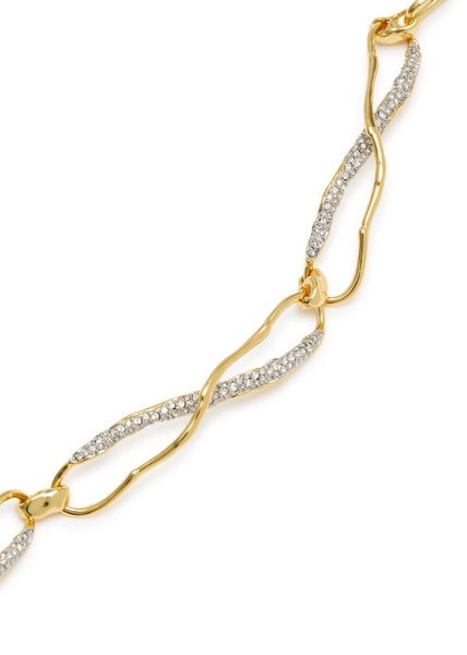 Solanales 14kt gold-plated necklace