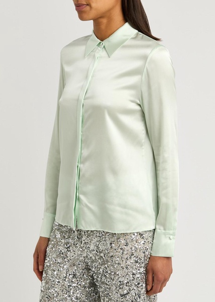 Brady stretch-silk shirt
