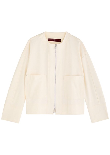 Symmetry panelled stretch-jersey jacket