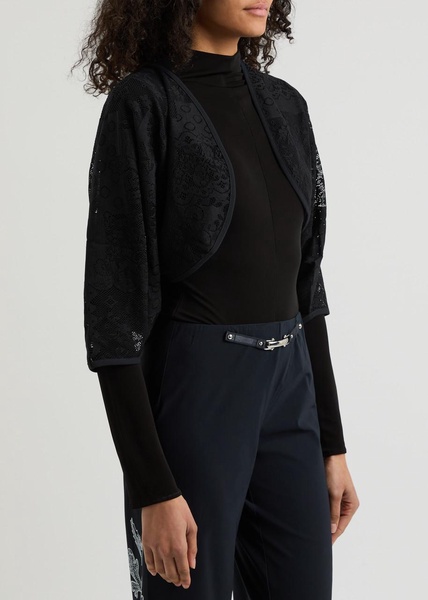 Joyful cropped lace cardigan 
