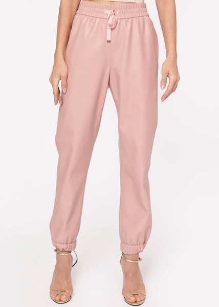 dalton vegan leather pant in cameo