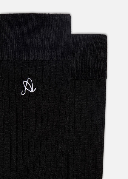 A LOGO SILK SOCKS