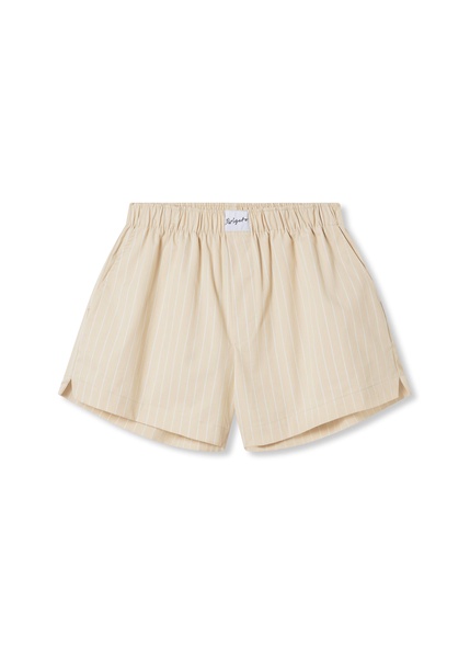 Striped Cotton Shorts