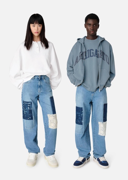 Patchwork Relaxed Jeans